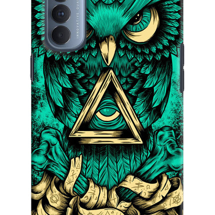 Green Owl Oppo Reno4 Pro Hard Case Back Cover by Casekaro