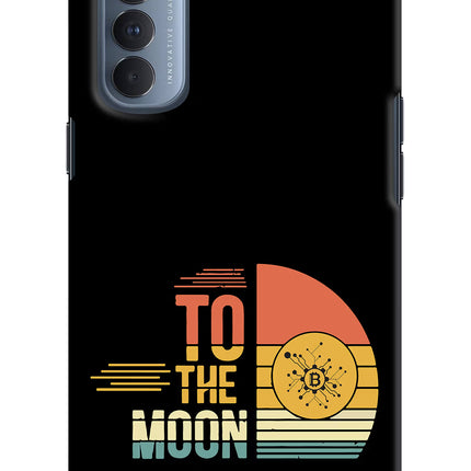To the Moon Oppo Reno4 Pro Hard Case Back Cover by Casekaro