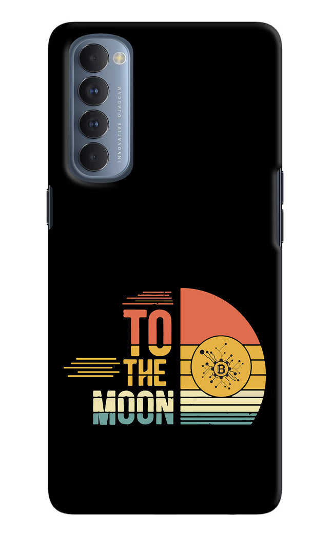 To the Moon Oppo Reno4 Pro Hard Case Back Cover by Casekaro