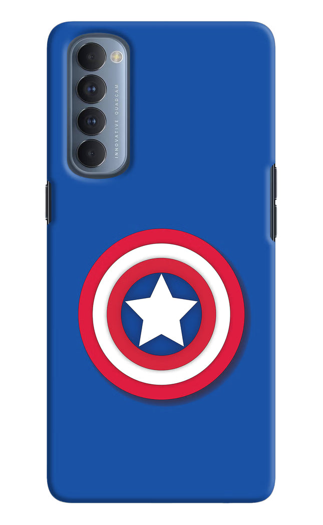 Shield Oppo Reno4 Pro Hard Case Back Cover by Casekaro
