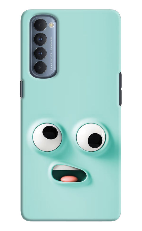 Funny Cartoon Oppo Reno4 Pro Back Cover