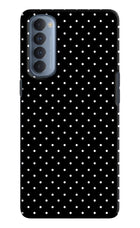 White Dots Oppo Reno4 Pro Hard Case Back Cover by Casekaro