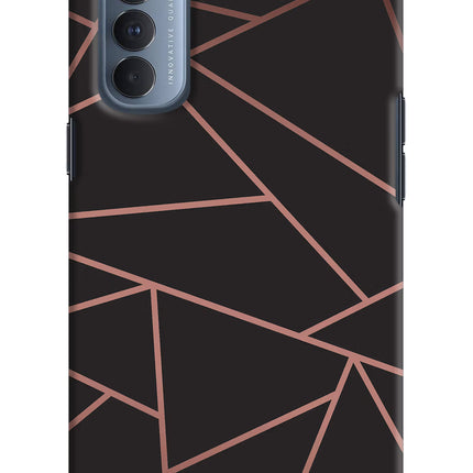 Geometric Pattern Oppo Reno4 Pro Hard Case Back Cover by Casekaro