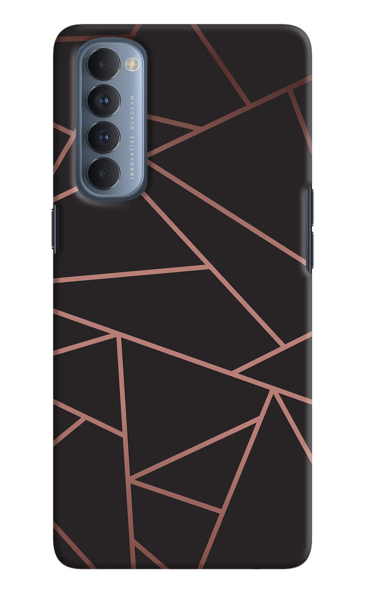 Geometric Pattern Oppo Reno4 Pro Hard Case Back Cover by Casekaro