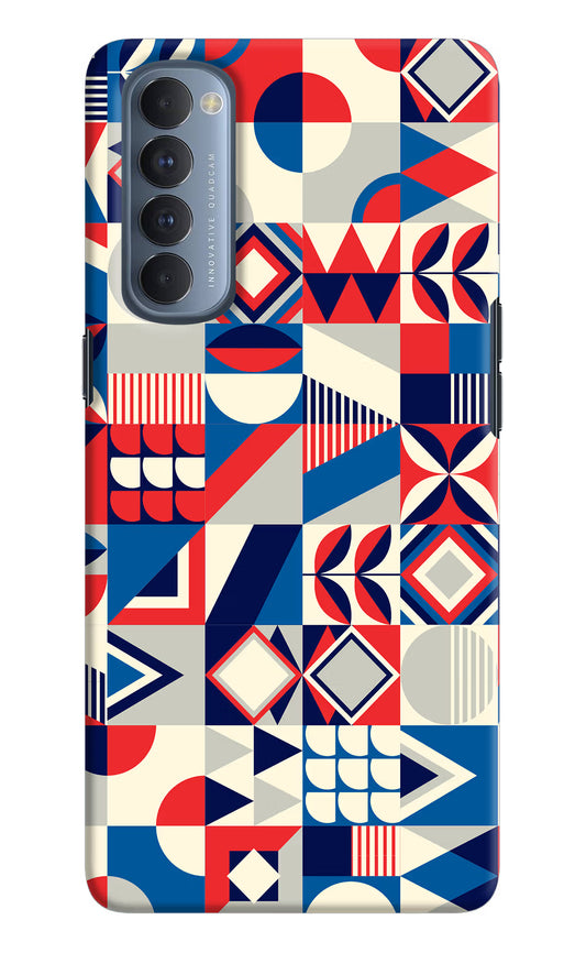 Colorful Pattern Oppo Reno4 Pro Hard Case Back Cover by Casekaro