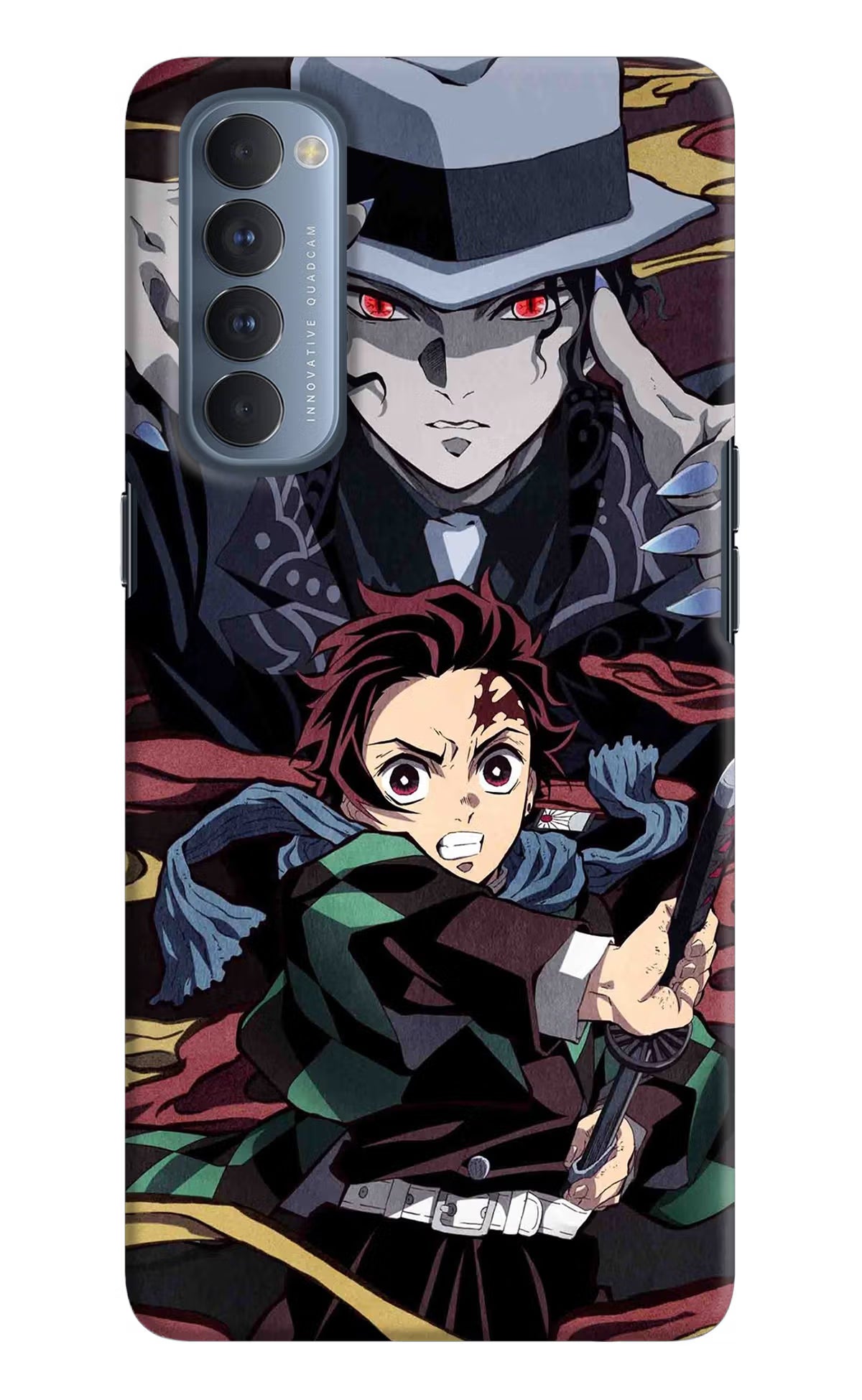 Demon Slayer Oppo Reno4 Pro Hard Case Back Cover by Casekaro