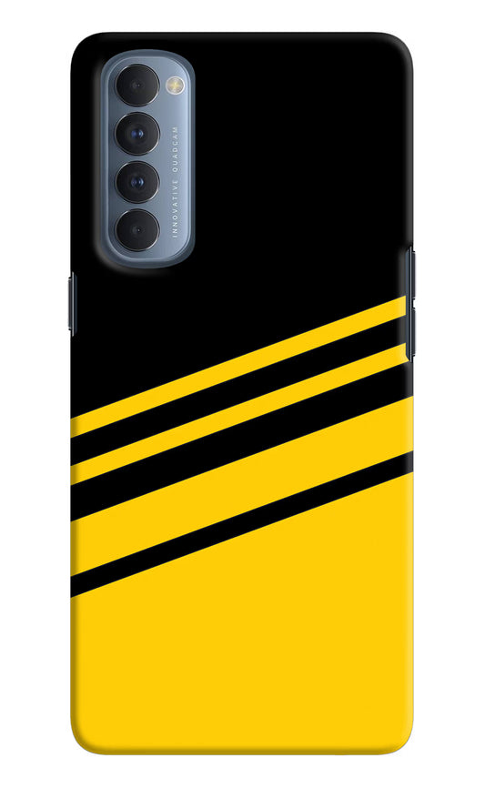 Yellow Shades Oppo Reno4 Pro Hard Case Back Cover by Casekaro