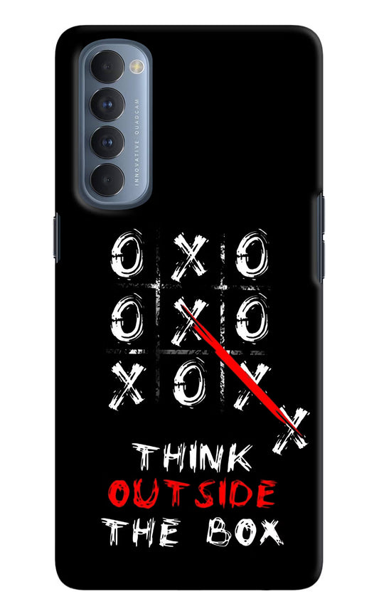 Think out of the BOX Oppo Reno4 Pro Hard Case Back Cover by Casekaro