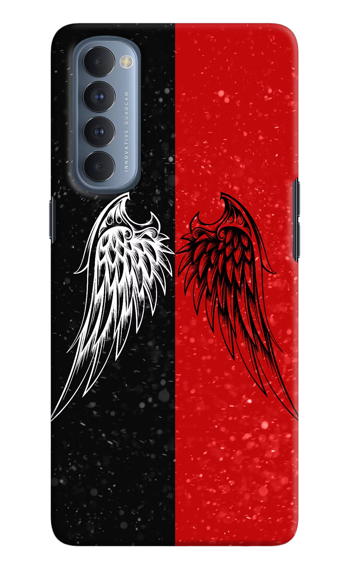 Wings Oppo Reno4 Pro Hard Case Back Cover by Casekaro