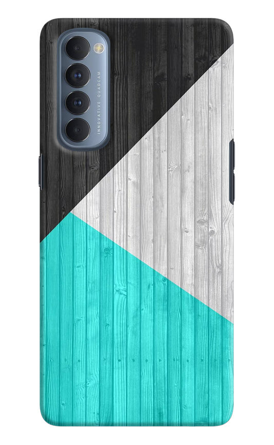 Wooden Abstract Oppo Reno4 Pro Hard Case Back Cover by Casekaro