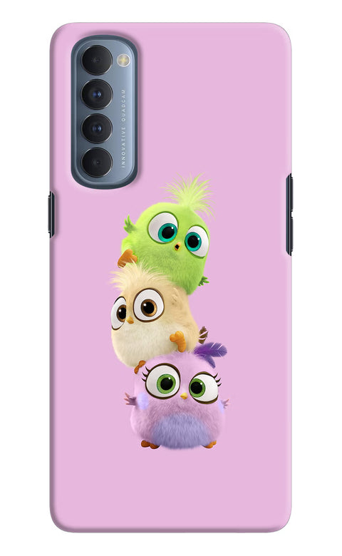 Cute Little Birds Oppo Reno4 Pro Back Cover