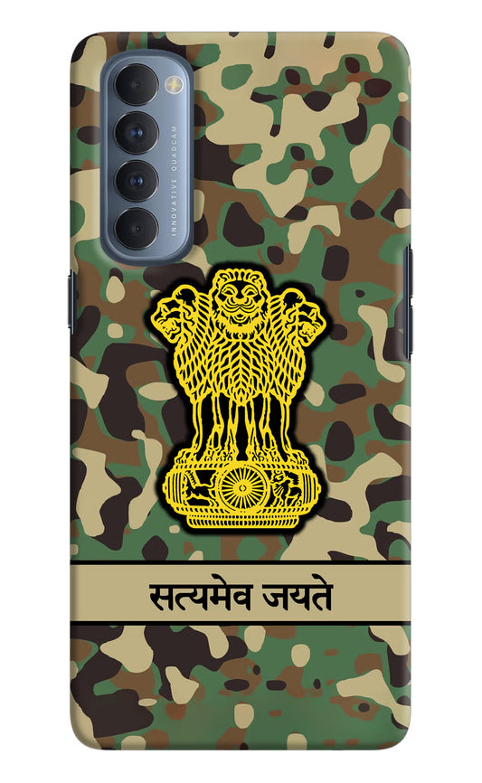 Satyamev Jayate Army Oppo Reno4 Pro Hard Case Back Cover by Casekaro