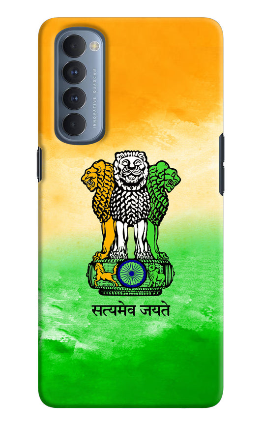 Satyamev Jayate Flag Oppo Reno4 Pro Hard Case Back Cover by Casekaro