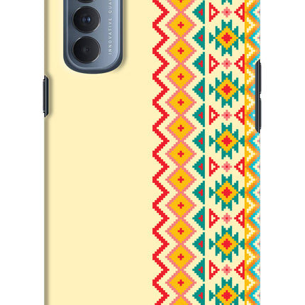 Ethnic Seamless Oppo Reno4 Pro Hard Case Back Cover by Casekaro