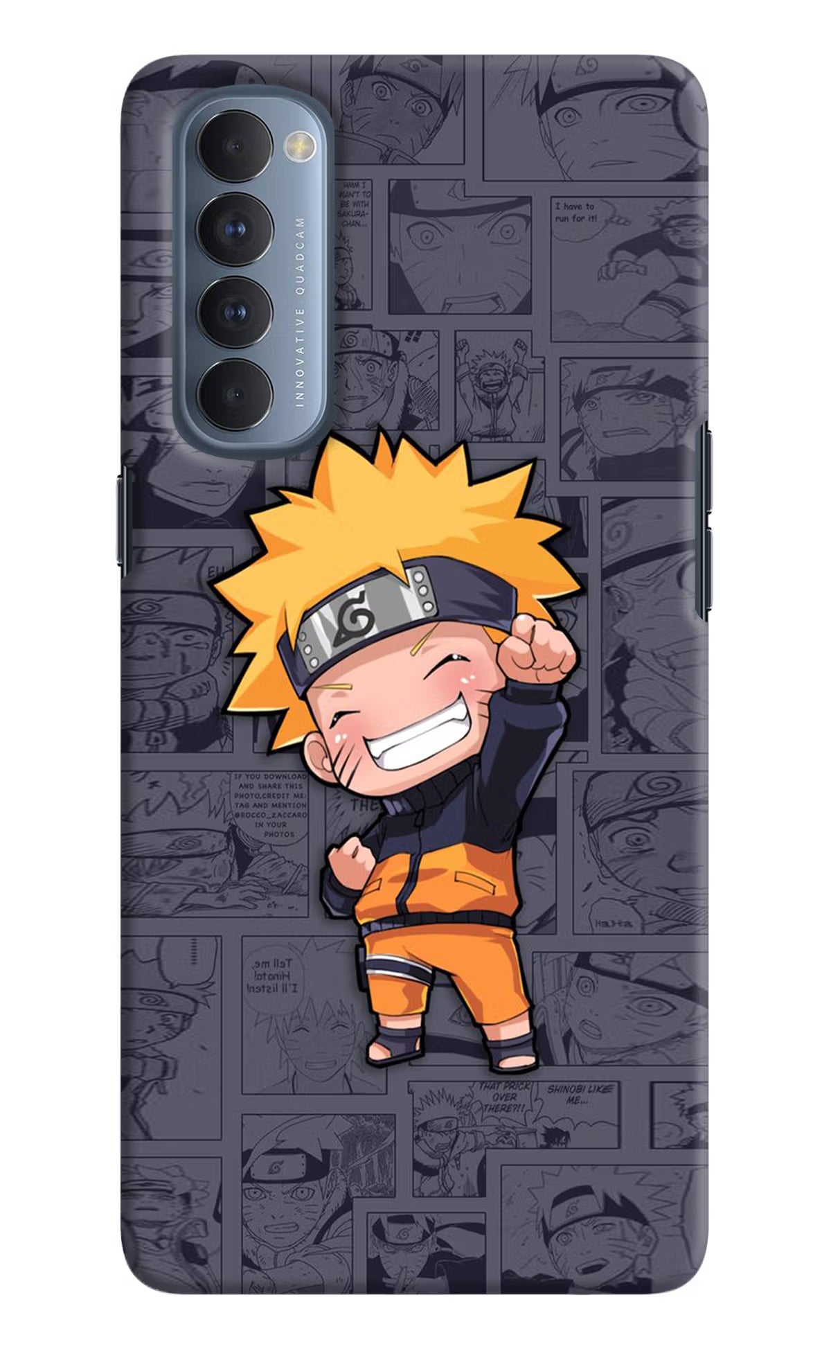 Chota Naruto Oppo Reno4 Pro Hard Case Back Cover by Casekaro