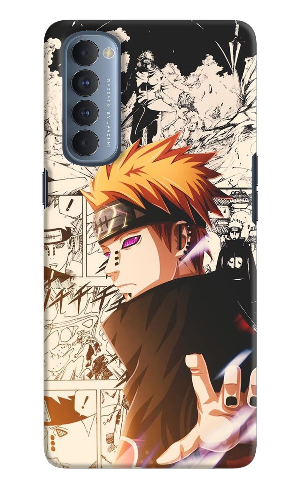 Pain Anime Oppo Reno4 Pro Hard Case Back Cover by Casekaro