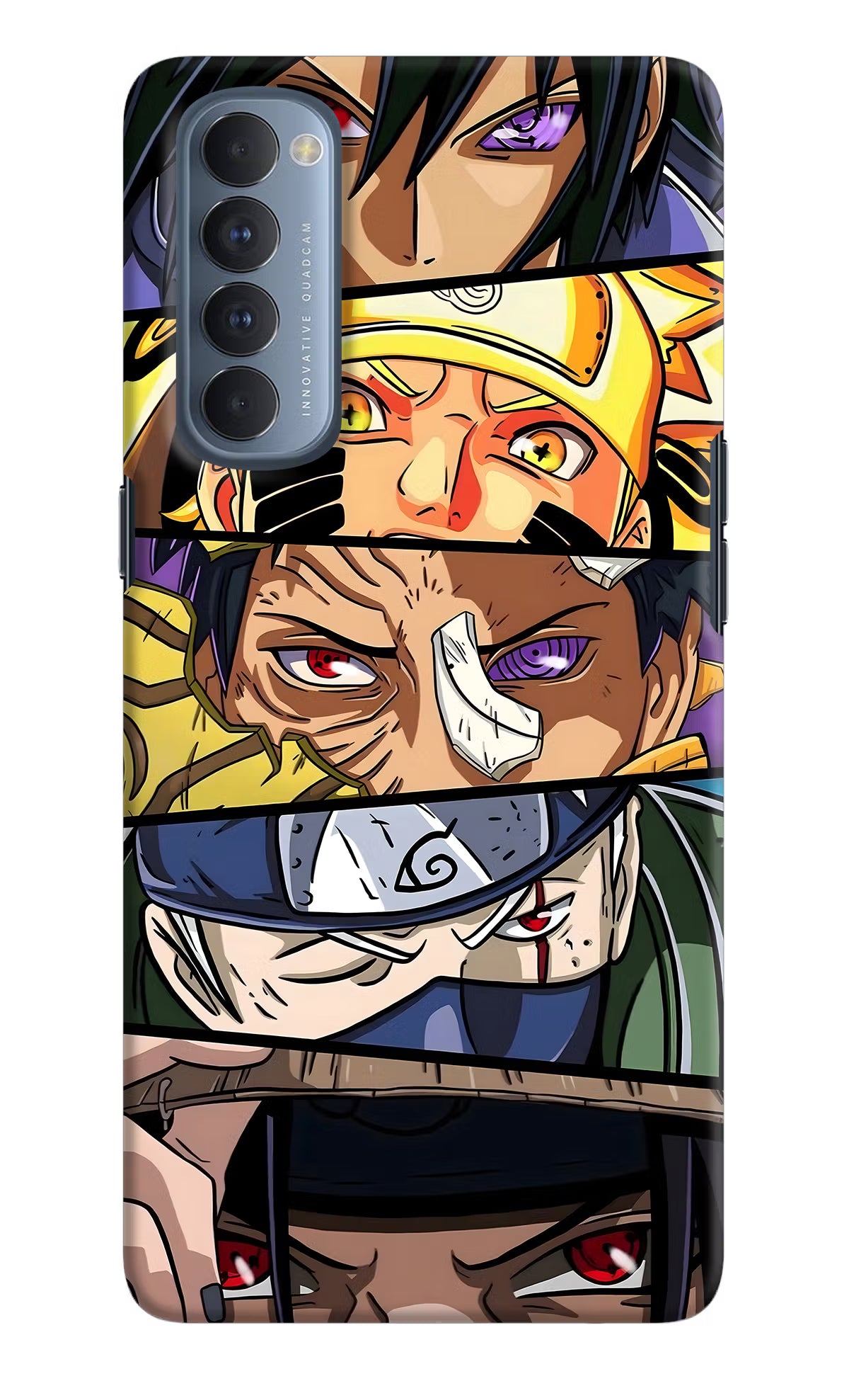 Naruto Character Oppo Reno4 Pro Hard Case Back Cover by Casekaro