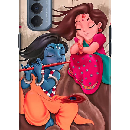Radhe Krishna Oppo Reno4 Pro Hard Case Back Cover by Casekaro