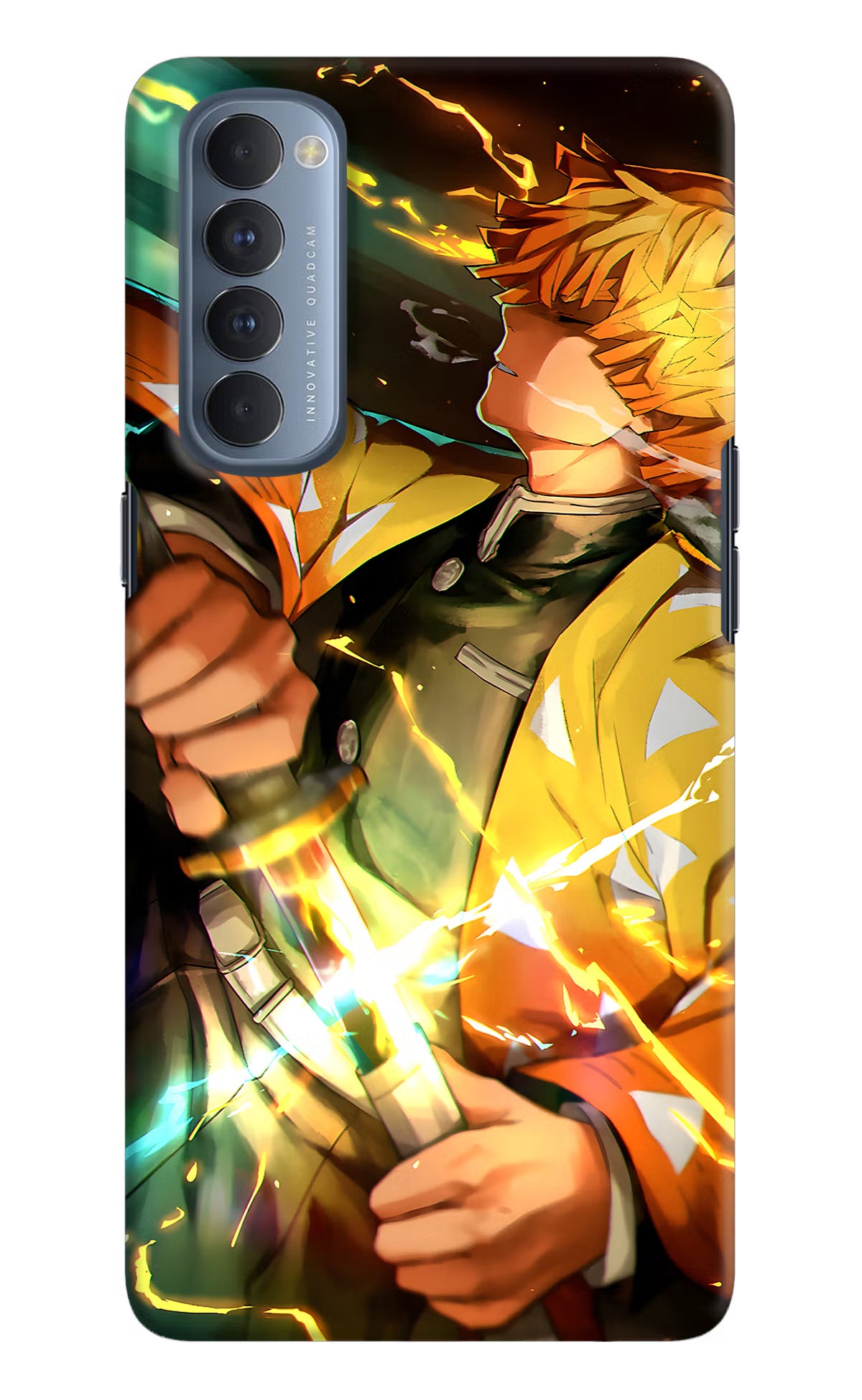 Demon Slayer Oppo Reno4 Pro Hard Case Back Cover by Casekaro
