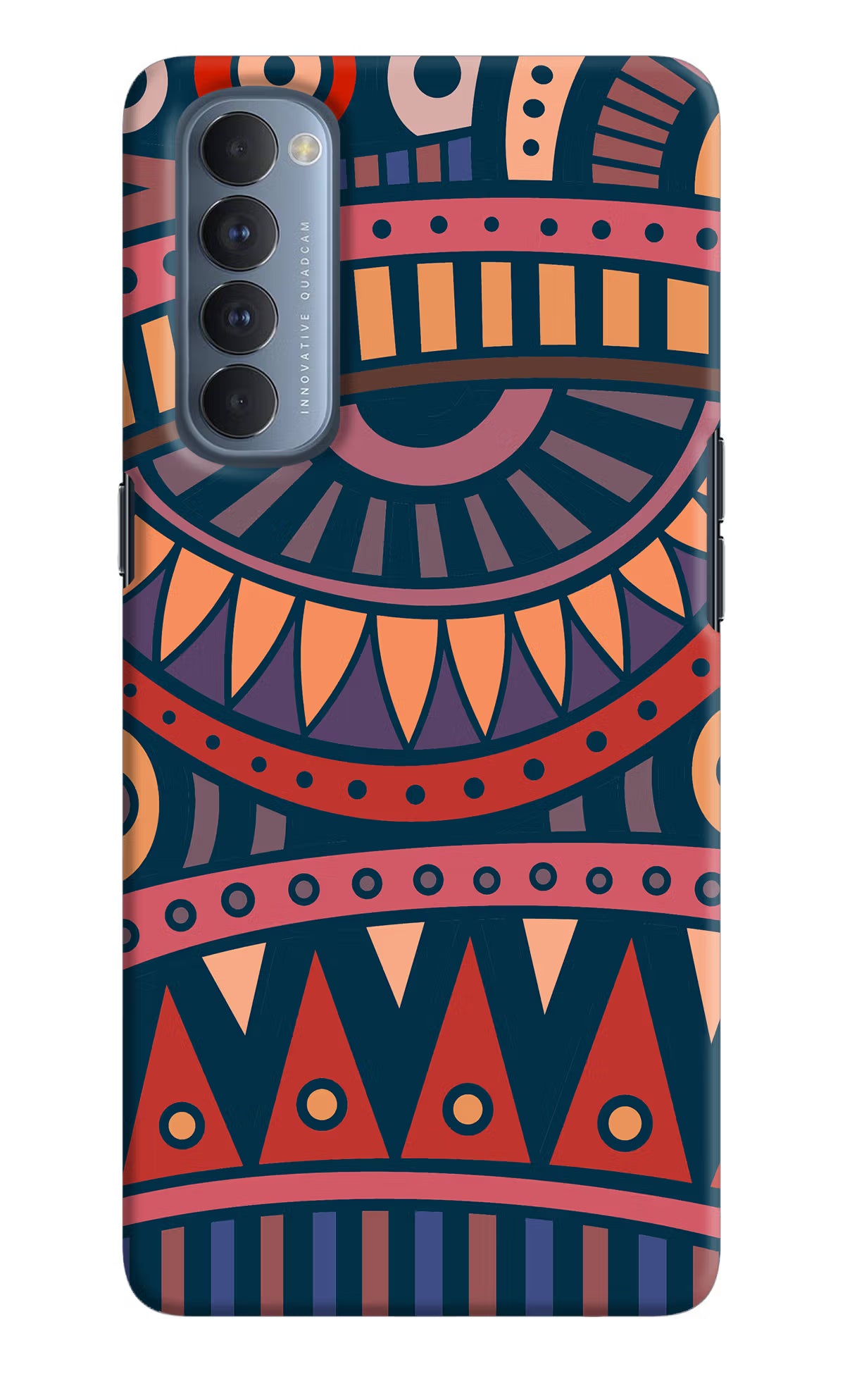 African Culture Design Oppo Reno4 Pro Hard Case Back Cover by Casekaro