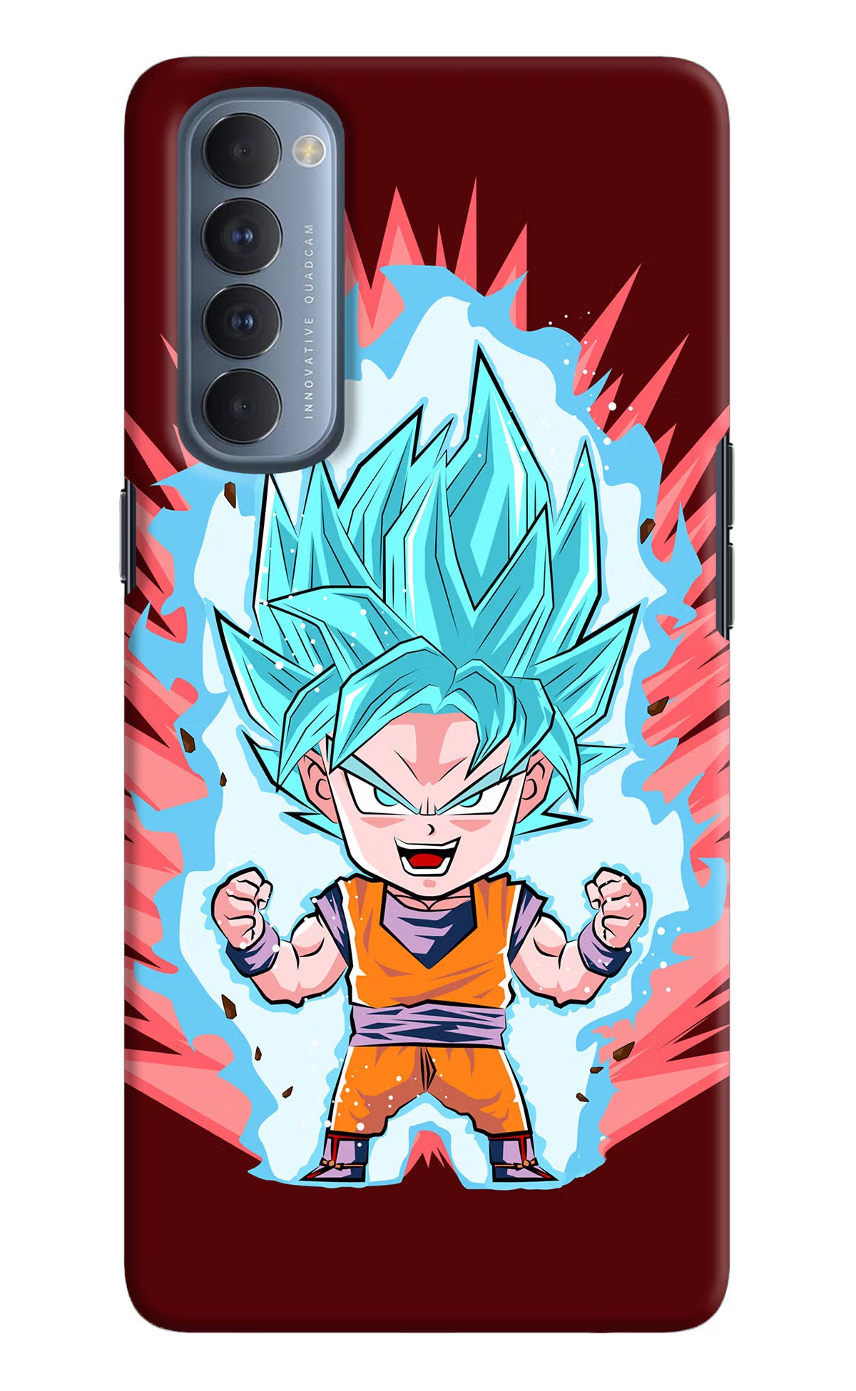 Goku Little Oppo Reno4 Pro Hard Case Back Cover by Casekaro