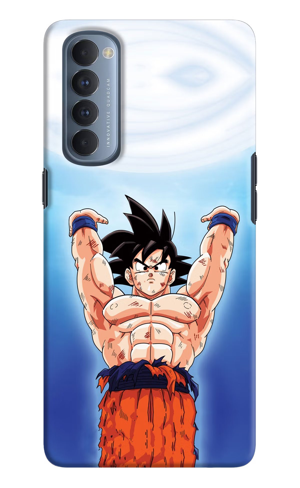 Goku Power Oppo Reno4 Pro Hard Case Back Cover by Casekaro
