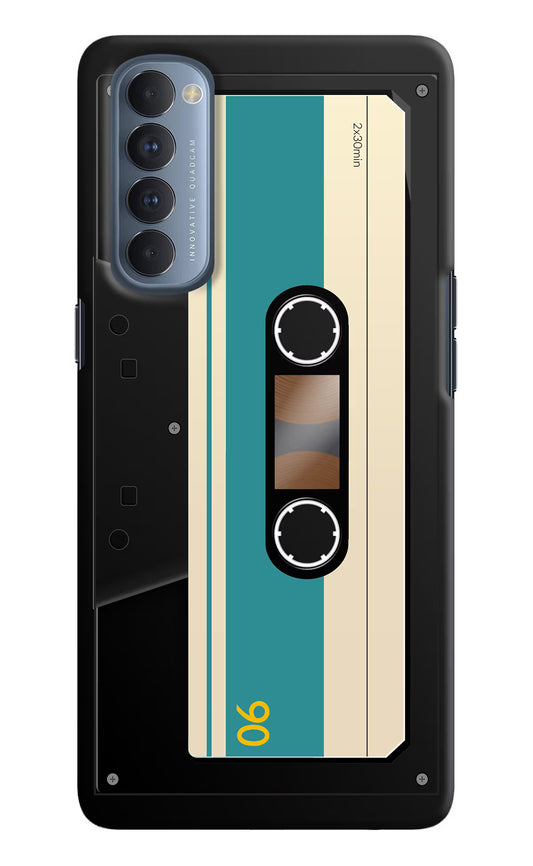 Cassette Oppo Reno4 Pro Hard Case Back Cover by Casekaro