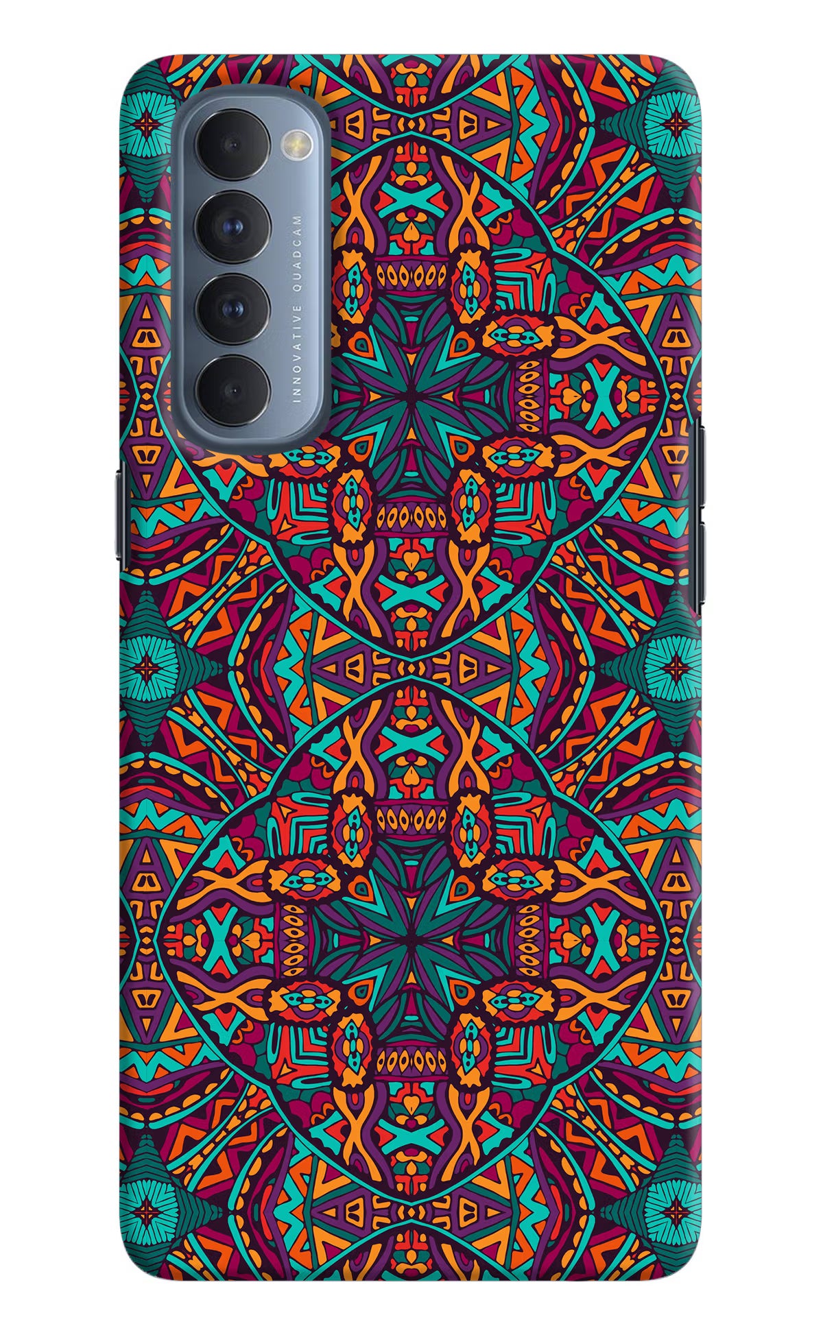 Colour Mandala Oppo Reno4 Pro Hard Case Back Cover by Casekaro