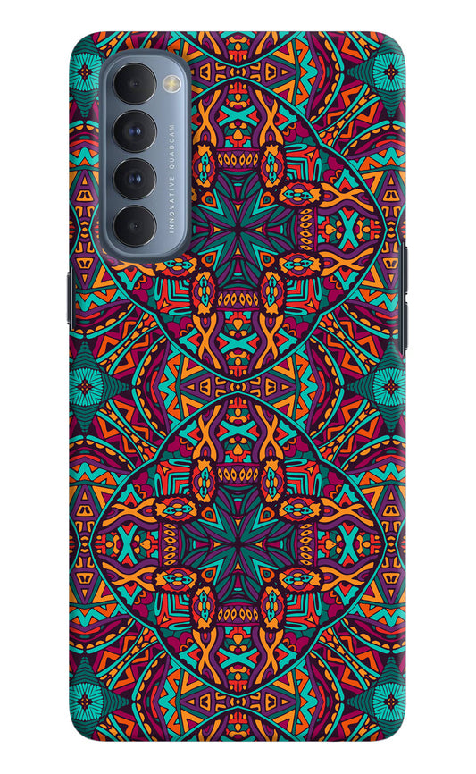 Colour Mandala Oppo Reno4 Pro Hard Case Back Cover by Casekaro