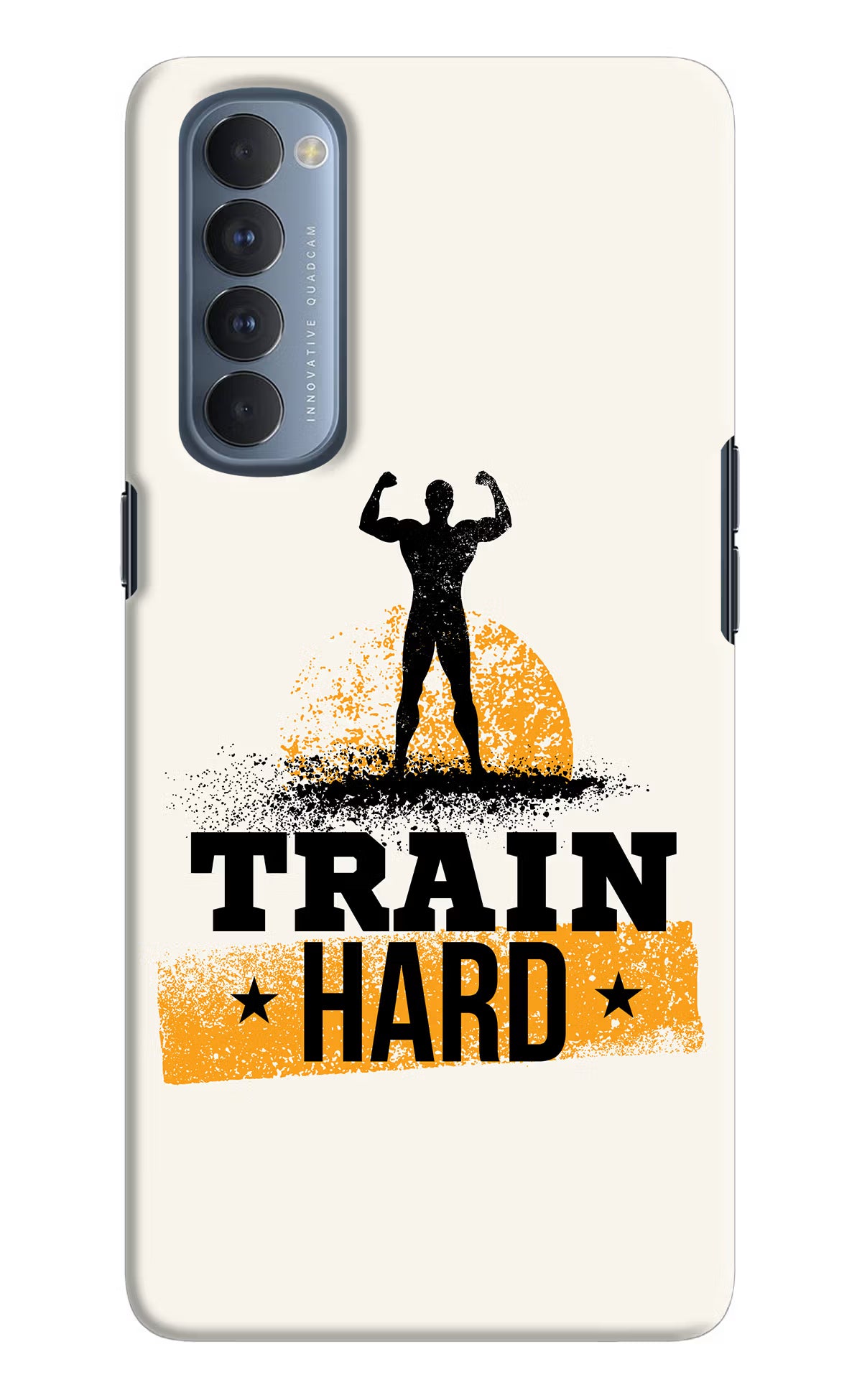 Train Hard Oppo Reno4 Pro Hard Case Back Cover by Casekaro