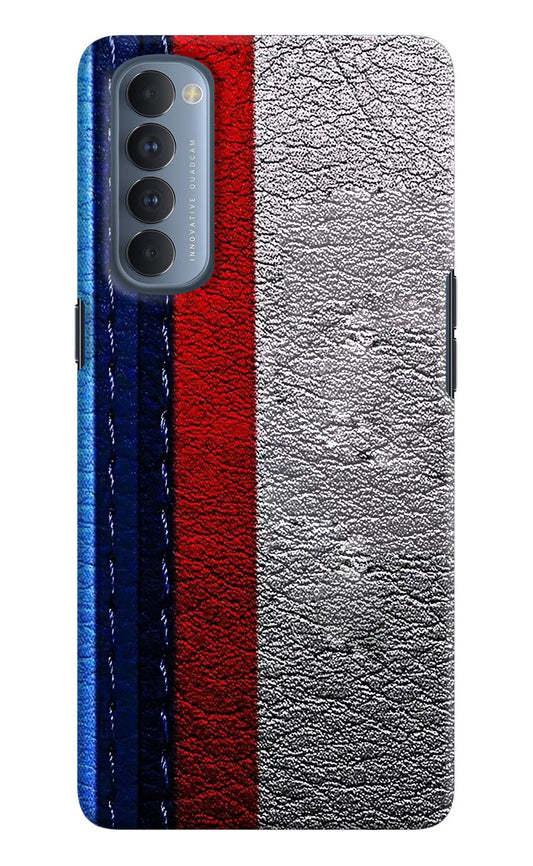 BMW Stripes Oppo Reno4 Pro Back Cover