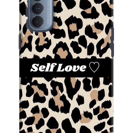 Leopard Print Self Love Oppo Reno4 Pro Hard Case Back Cover by Casekaro