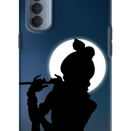 Shri Krishna Silhouette Oppo Reno4 Pro Hard Case Back Cover by Casekaro