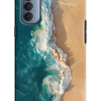 Ocean Beach Oppo Reno4 Pro Hard Case Back Cover by Casekaro