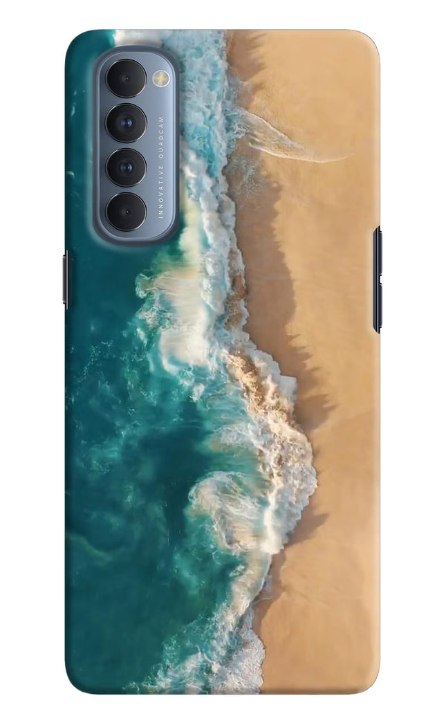 Ocean Beach Oppo Reno4 Pro Hard Case Back Cover by Casekaro
