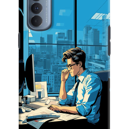 Focused Hustler (AI Generated) Oppo Reno4 Pro Hard Case Back Cover by Casekaro
