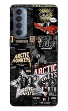 Arctic Monkeys Oppo Reno4 Pro Hard Case Back Cover by Casekaro