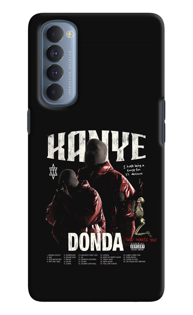 Donda Kanye West Oppo Reno4 Pro Hard Case Back Cover by Casekaro
