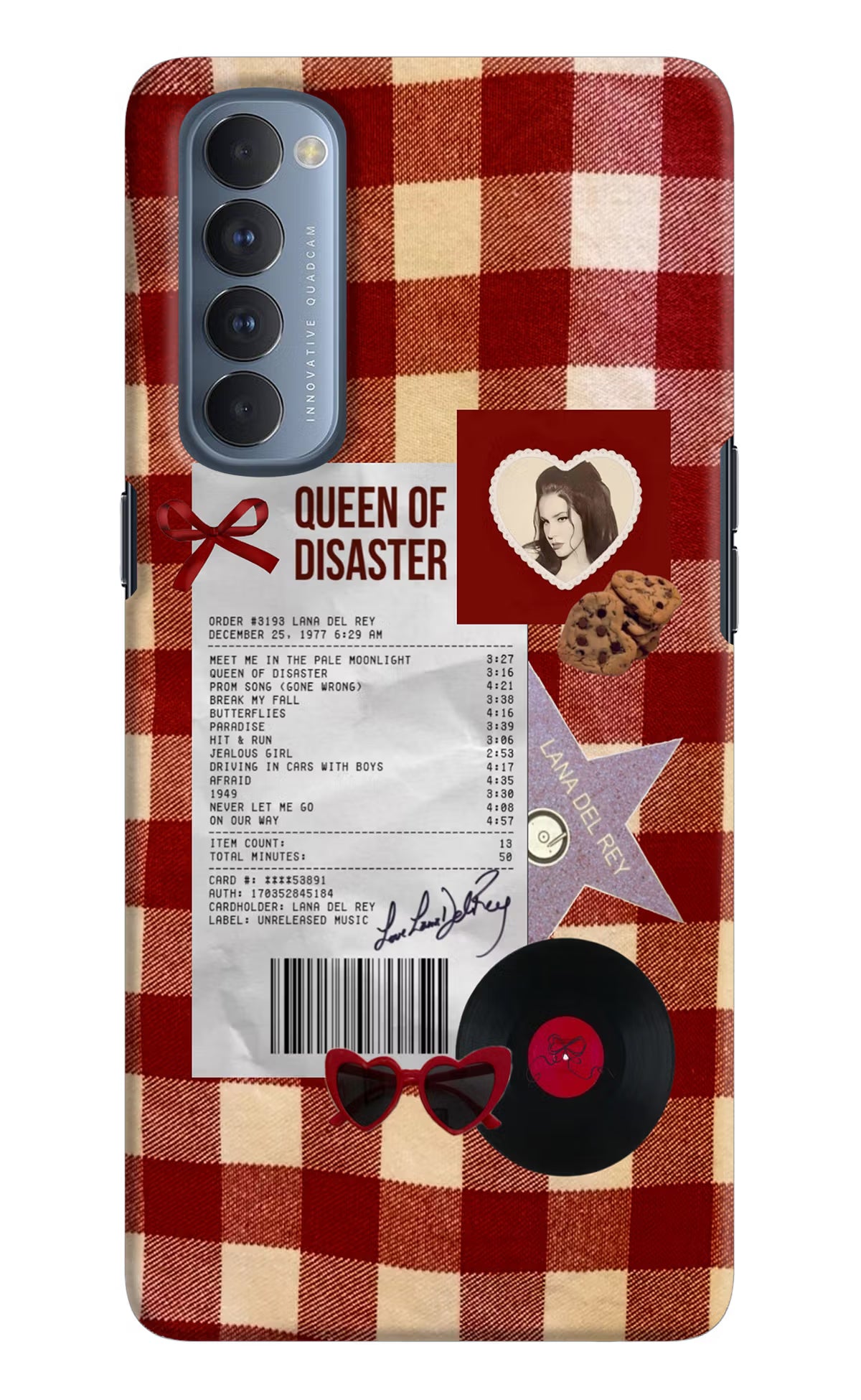 Queen of Disaster Oppo Reno4 Pro Hard Case Back Cover by Casekaro