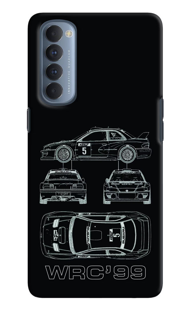 WRC'99 Oppo Reno4 Pro Hard Case Back Cover by Casekaro