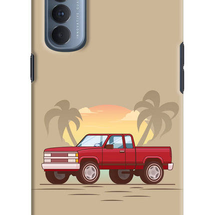 Desert Classic Drive Oppo Reno4 Pro Hard Case Back Cover by Casekaro