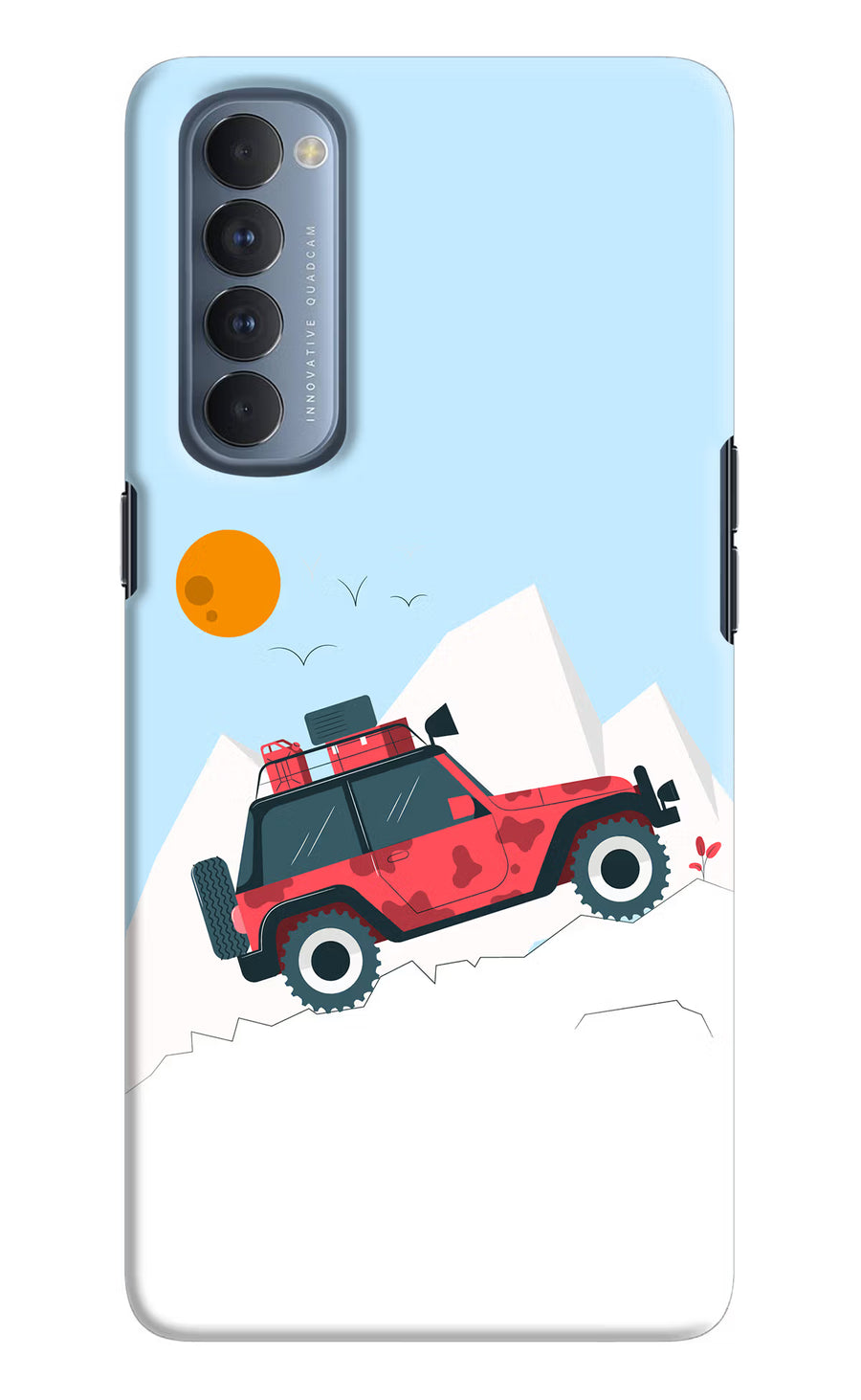 Mountain Trail Beast Oppo Reno4 Pro Back Cover, Hard case