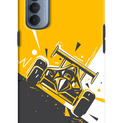 Track King Oppo Reno4 Pro Hard Case Back Cover by Casekaro