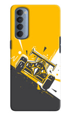 Track King Oppo Reno4 Pro Hard Case Back Cover by Casekaro