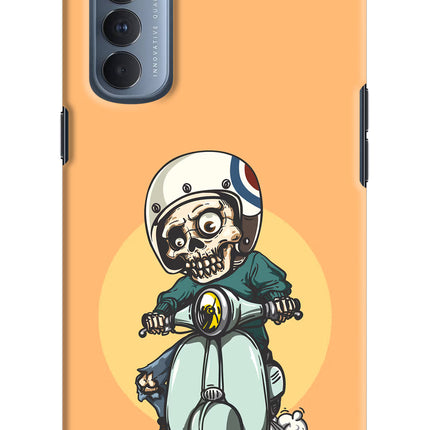 Undead Biker Oppo Reno4 Pro Hard Case Back Cover by Casekaro