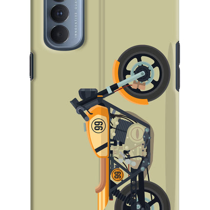 Vertical Speedster Oppo Reno4 Pro Hard Case Back Cover by Casekaro