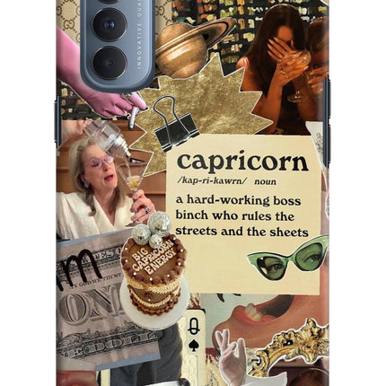 Capricorn Zodiac Oppo Reno4 Pro Hard Case Back Cover by Casekaro