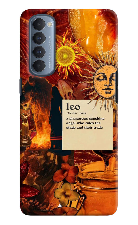 Leo Zodiac Oppo Reno4 Pro Hard Case Back Cover by Casekaro