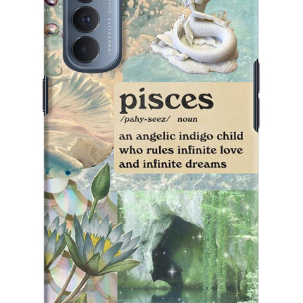 Pisces Zodiac Oppo Reno4 Pro Hard Case Back Cover by Casekaro