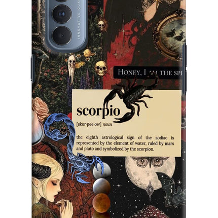 Scorpio Zodiac Oppo Reno4 Pro Hard Case Back Cover by Casekaro
